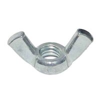 #10-24 Wing Nut, Cold Forged, Coarse, Low Carbon, Zinc